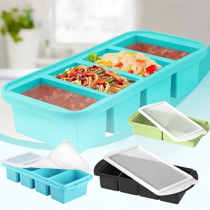 Meal Prep Soup - Forma Grande de Silicone para Cubos