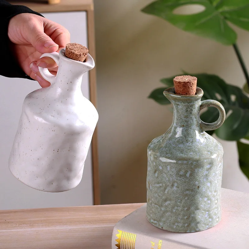 Herb Keeper Bottle - Frasco de Cerâmica Artesanal 400ml para