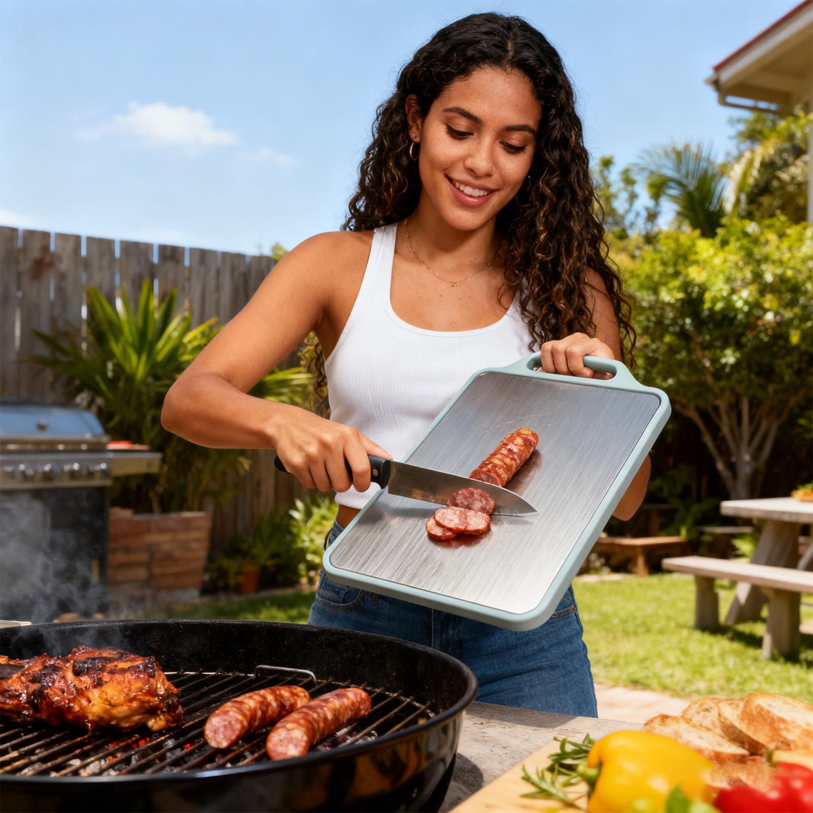 Tábua de corte dupla face para - Meal Prep Format avaliação e preço