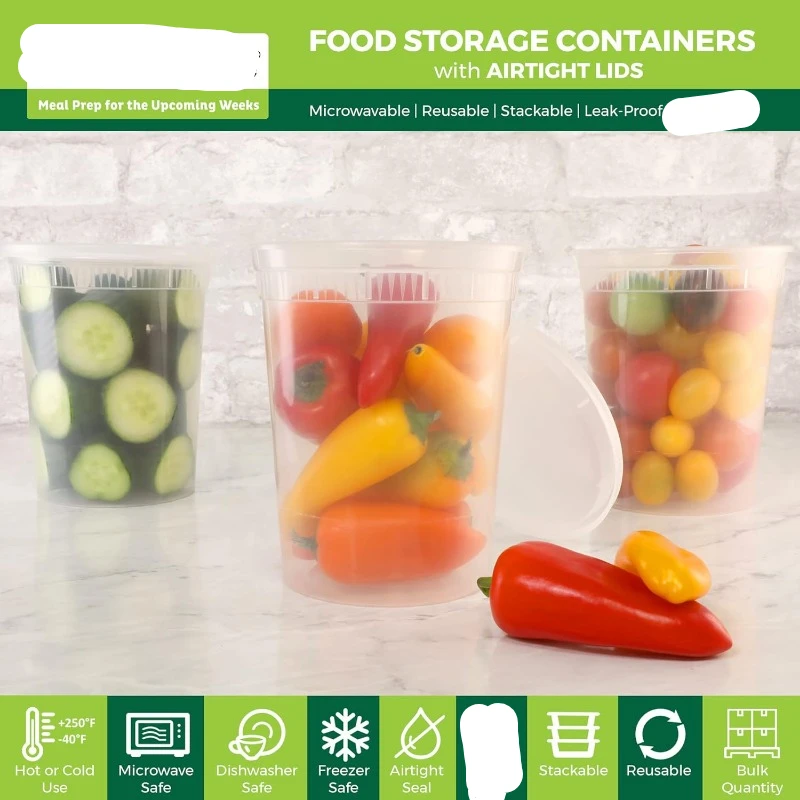 Embalagens de plástico com tam - Meal Prep Soup avaliação e preço