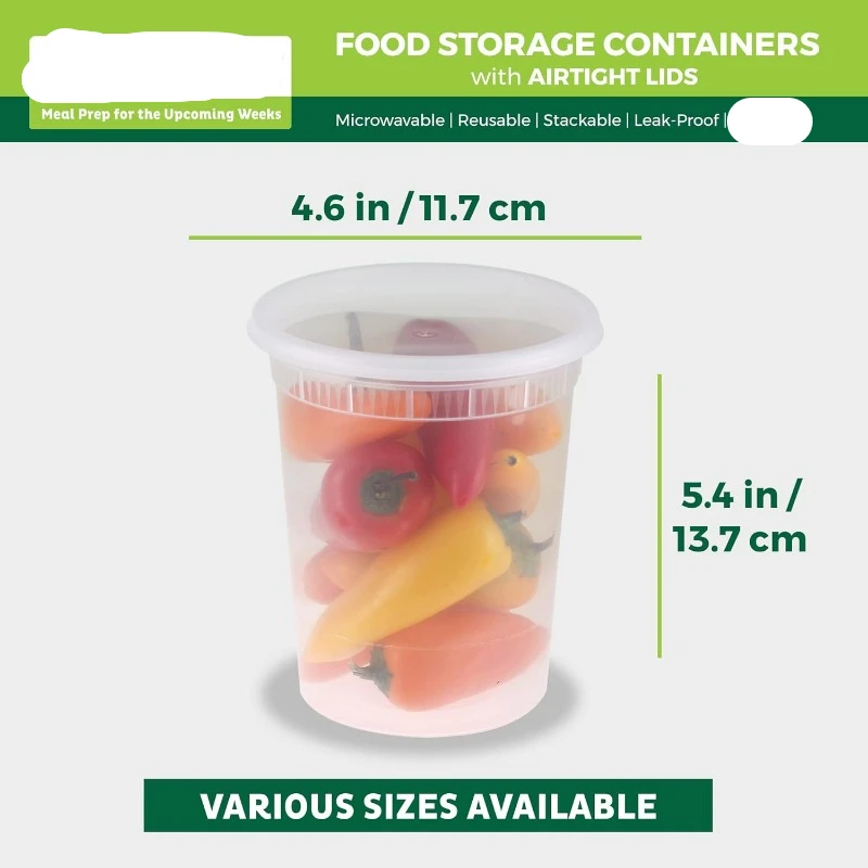 Embalagens de plástico com tam - Meal Prep Soup avaliação e preço