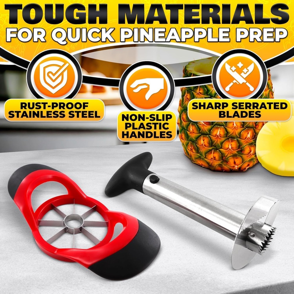 Cortador e Descaroçador de Aba - Pineapple Corer Slicer avaliação e preço