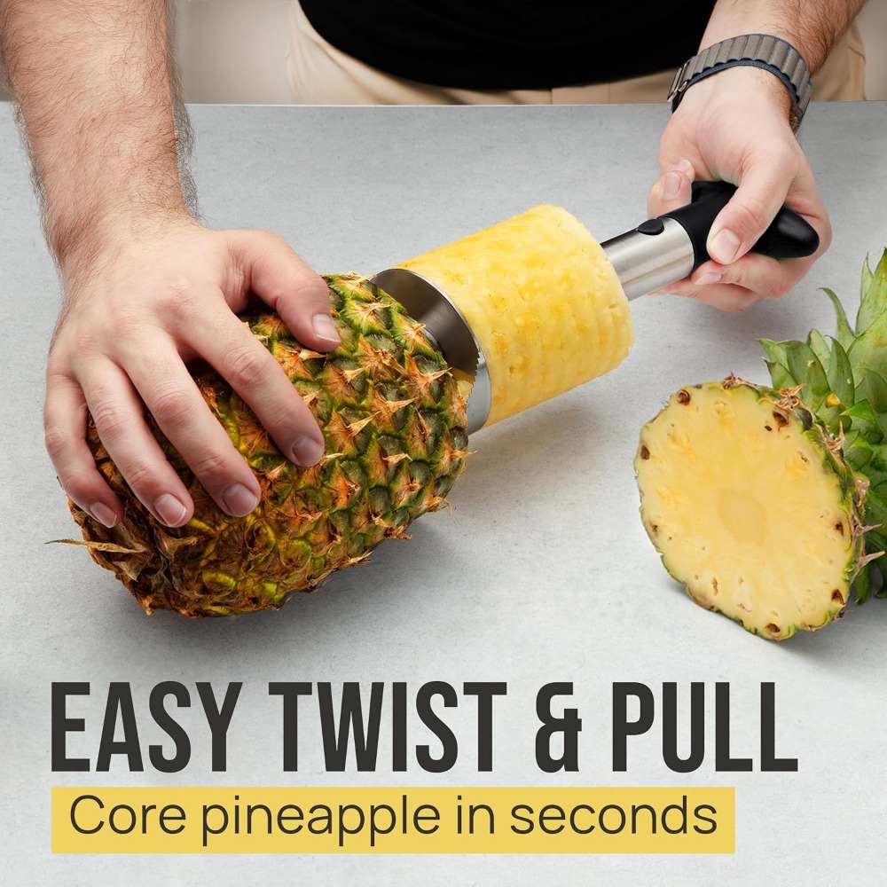 Cortador e Descaroçador de Aba - Pineapple Corer Slicer avaliação e preço